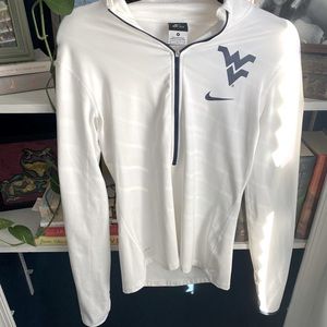Nike Dri-Fit WVU Pullover with Zipper